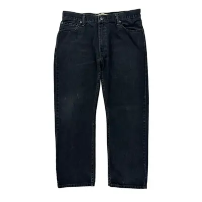 505 Levis Jeans - 36W 29L Black Cotton