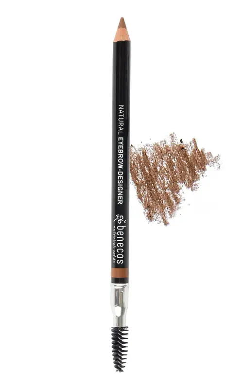 Benecos Natural Beauty Double Ended Eyebrow Pencil with Brush Color Gentle Brown 1.13 g