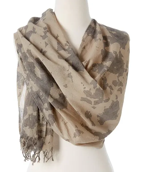 Awaken Organic Tie Dye Scarf | Color: Brown