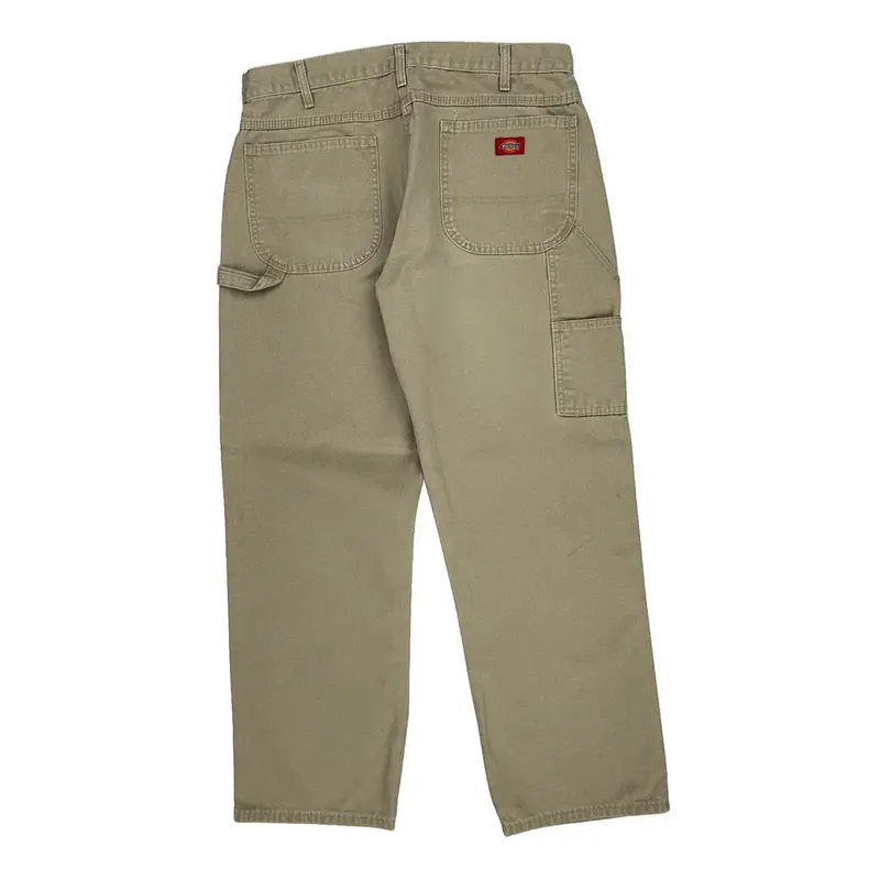 Dickies Carpenter Trousers - 36? Waist Beige Cotton