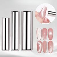Round Nail Art Cat Eye Gel Magnetic Pen Set, 3 Counts/set Magnetic Nail Art Pen, Strong Magnetic Stick Manicure Tool, Nail A...