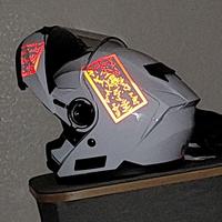 Reflective Anime Explosive Tags Paperbomb Decals Style 1 Reflective Red