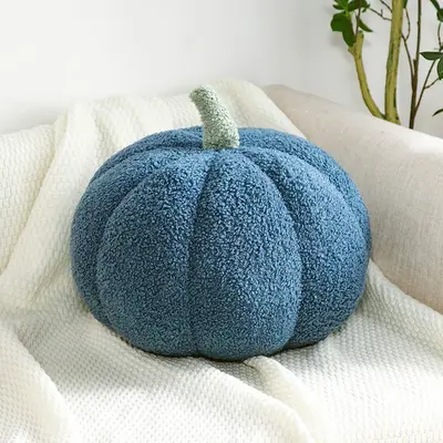 Home Decoration Pumpkin Pillow Ornaments | Color: Blue | Size: 28cm