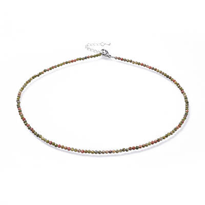 Natural Unakite Beaded Necklaces