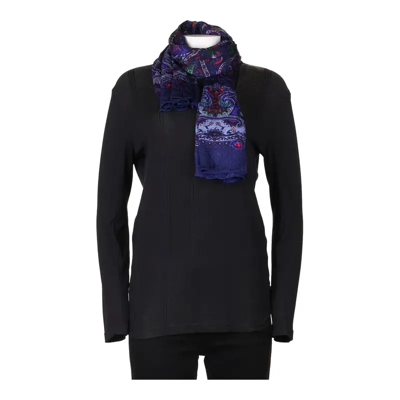 Fendi Scarf - No Size Blue Viscose