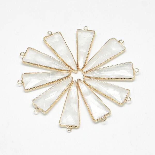 Natural Quartz Crystal Pendants
