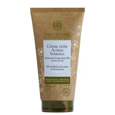 Sanoflore Aciana Botanica Rich Hydration Cream 48h Certified Bio 50ml