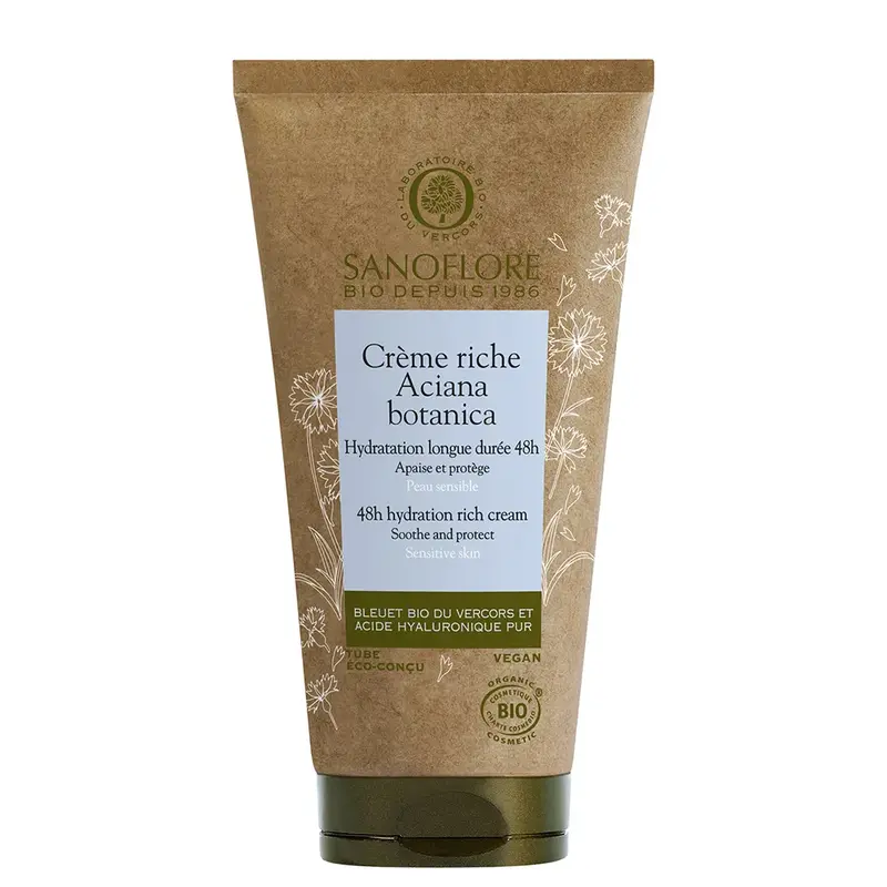 Sanoflore Aciana Botanica Rich Hydration Cream 48h Certified Bio 50ml