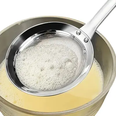 Stainless Steel Oil Filter Spoon, 1 Count Modern Long Handle Colander Spoon, Kitchen Utensils for Cooking, Frying, Oil Filter...