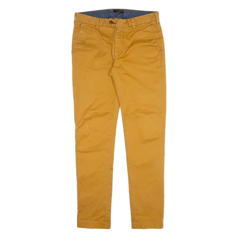 TED BAKER Mens Trousers Beige Slim Straight W30 L31