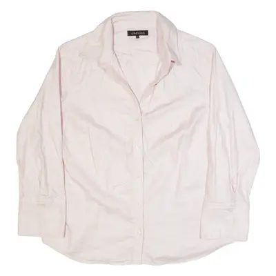 JAEGER Womens Shirt Pink Collared Long Sleeve UK 14