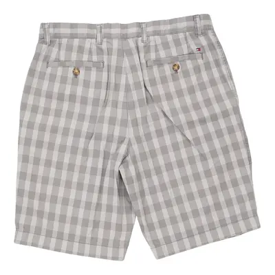 Tommy Hilfiger Checked Shorts - 32W 10L Grey Cotton