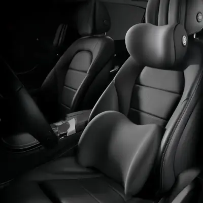 Car Neck Pillow Lumbar Support, 1 Count Comfortable Car Neck Pillow Waist Pillow, Universal Auto Interior Accessories, Car A...