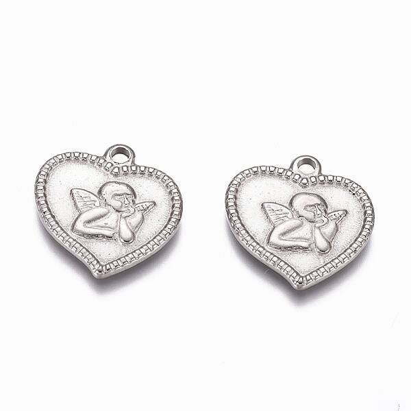 Non-Tarnish 304 Stainless Steel Angel Pendants