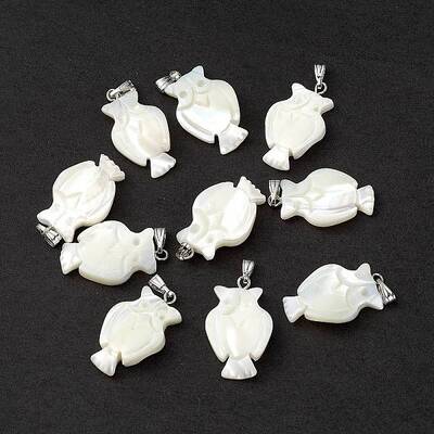 Natural Trochid Shell/Trochus Shell Pendants