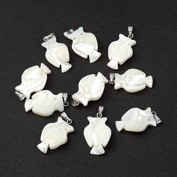 Natural Trochid Shell/Trochus Shell Pendants