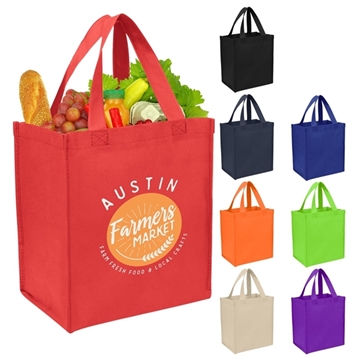 250 Custom Non-Woven Shopping Tote Bag - Water Resistant & ...