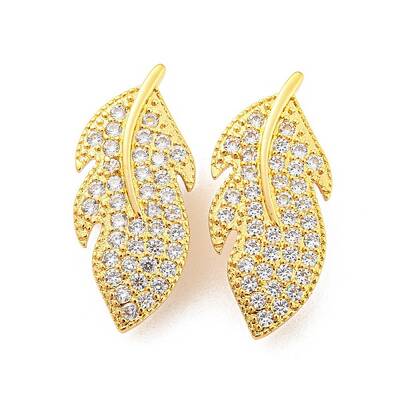 Rack Plating Brass Pave Clear Cubic Zirconia Twister Clasps