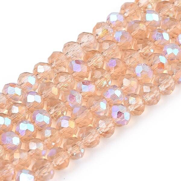 Electroplate Glass Beads Strands