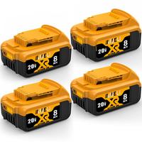 8000mAh Replacement for Dewalt  20V Battery Lithium-ion MAX DCB200 DCD/DCF/DCG/DCS Series