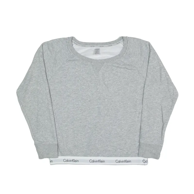 CALVIN KLEIN Sleepwear Sweatshirt Grey Womens L