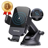 Wireless Car Charger, CHGeek 15W Fast Auto Clamping Car Charger Phone Holder fit for iPhone 15 14 13 12 11 Pro Max, Samsung G...
