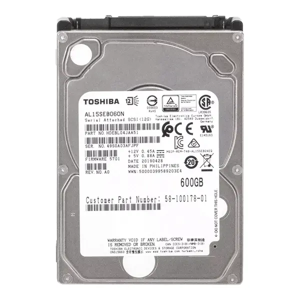 58-100178-01 Cisco 600GB 12Gb/s SAS 10000 2.5-inch Hard Drive