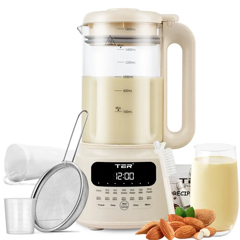 Electric Nut Milk Maker, 50oz/1500ml, electric juicer, Household Kitchen Appliances, Holiday Gifts, Kitchen Accessories