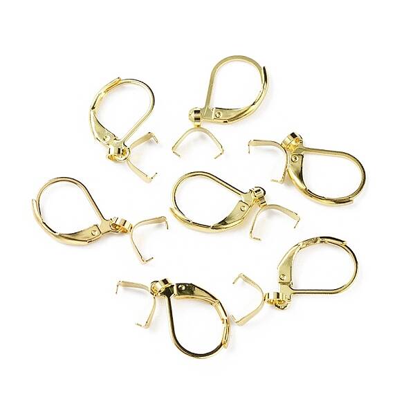304 Stainless Steel Leverback Earring Findings with Pendant Bails