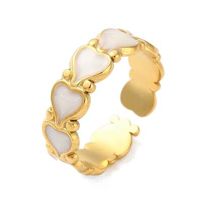 304 Stainless Steel Enamel Cuff Rings