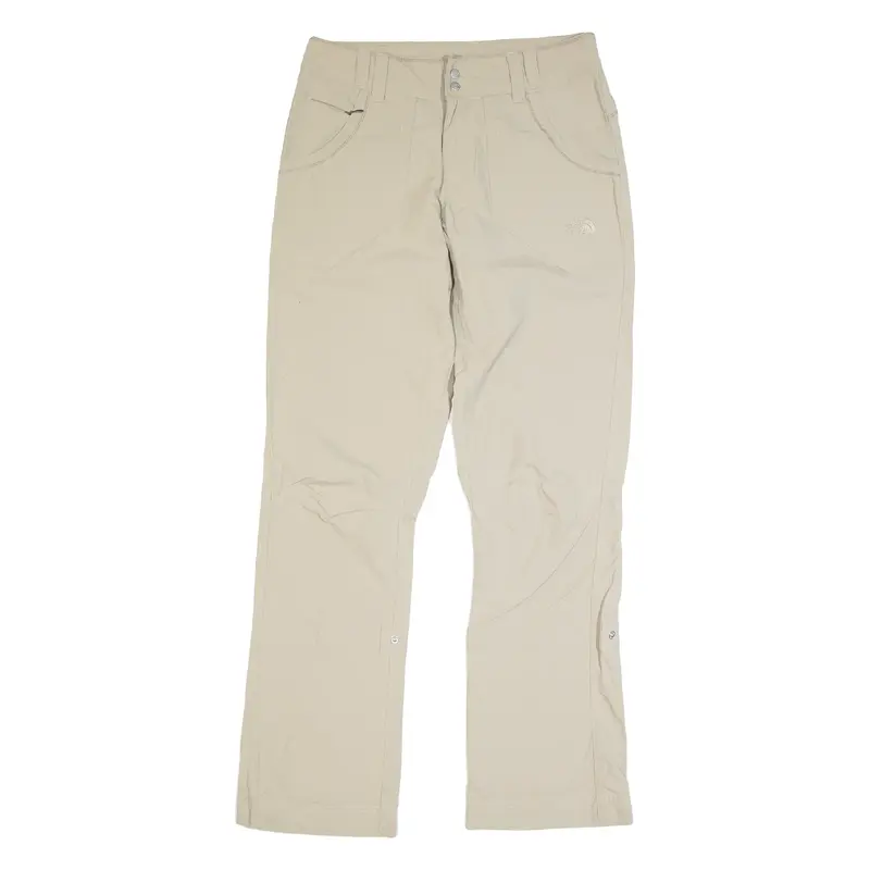 THE NORTH FACE Outdoor Womens Trousers Beige Relaxed Straight W28 L31