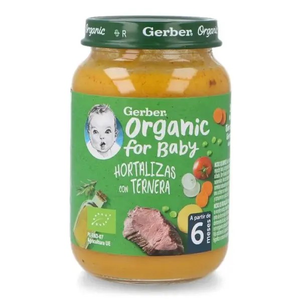 Gerber Organic Vegetables Veal 190g