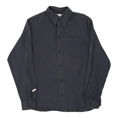 Age 14 Armani Shirt - Large Grey Linen | Size: large