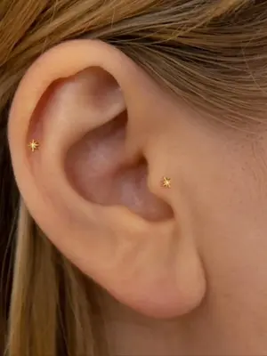 925 Sterling Silver Simple Star Shaped Stud Earrings, Fashionable Earrings for Women & Girls, Trendy All-match & Exquisite Je...