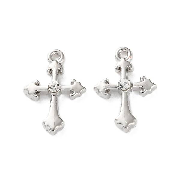 Rack Plating Alloy Rhinestoneand Pendants