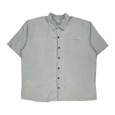 Tommy Bahama Hawaiian Shirt - XL Grey Silk
