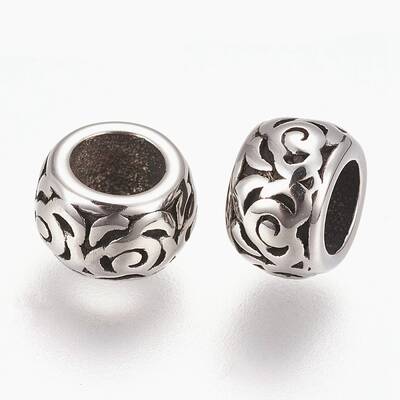 304 Stainless Steel European Beads