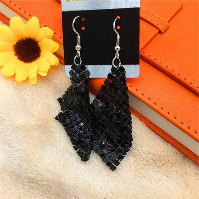 Sparkle Alloy Sequins Dangle Earrings for Women