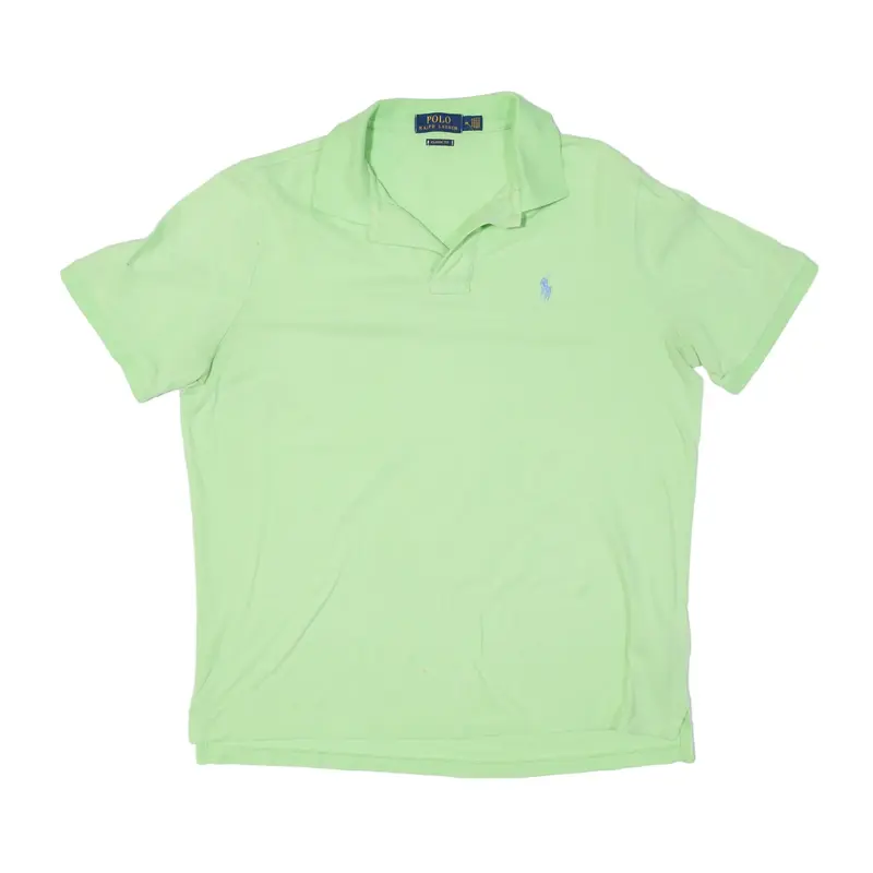 POLO RALPH LAUREN Classic Fit Polo Shirt Green Short Sleeve Mens M