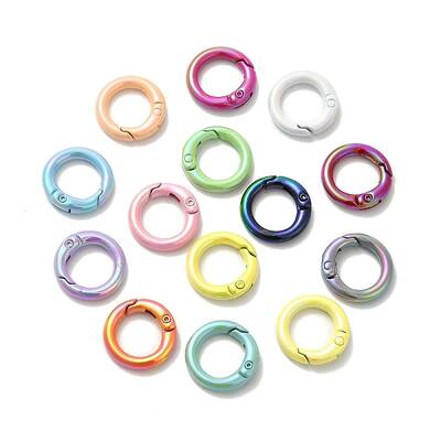 Spray Painted Alloy Spring Gate Ring