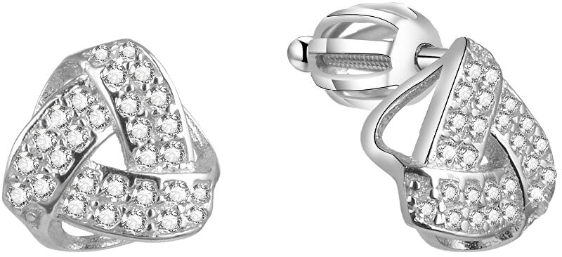 Beneto Silver earrings with zirconia AGUP1573S