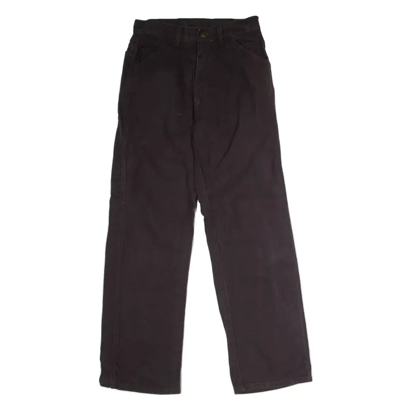DICKIES Workwear Carpenter Womens Canvas Trousers Brown Regular Straight W28 L29