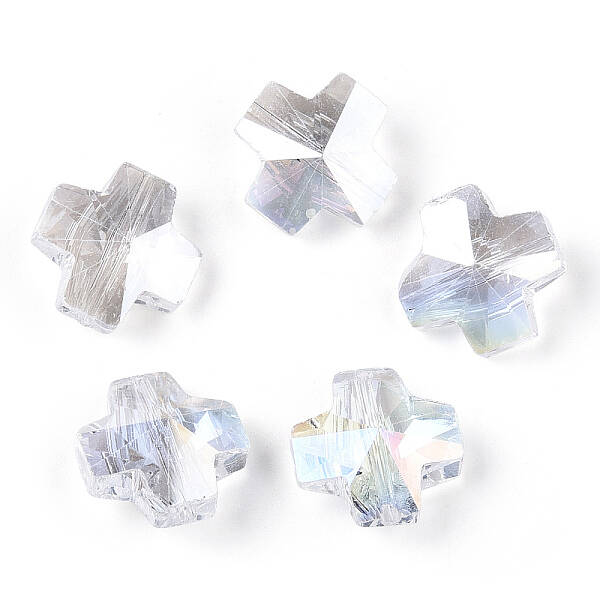 Electroplate Transparent Glass Beads