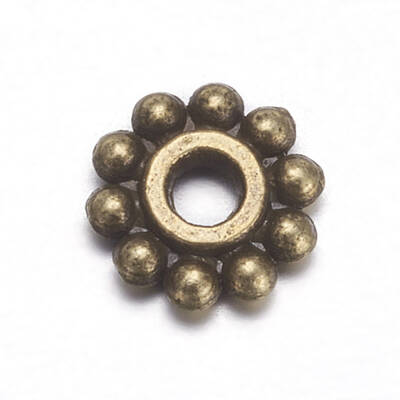 Gear Tibetan Style Alloy Spacer Beads