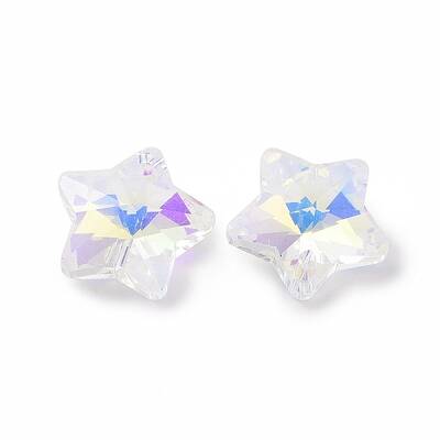 Electroplate Glass Charms