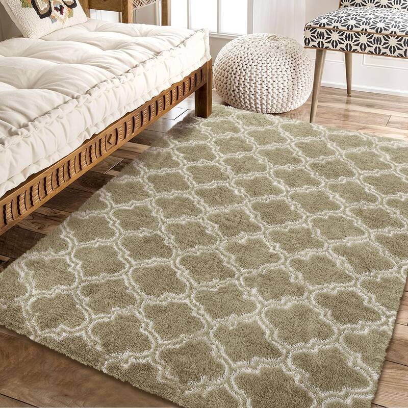 Garvee Area Rug 6x9 Rug Shag Rugs for Living Room Moroccan Shaggy Rug Kids Rug Plush Rug Geometic Carpet Bedroom Rug Fluffy R...