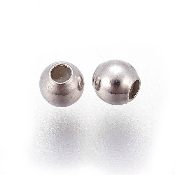 Anti-Tarnish Rhodium Plated 925 Sterling Silver Beads