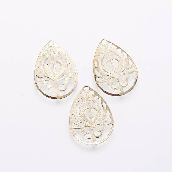 Iron Filigree Pendants