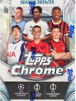 2024/25 Topps Chrome UEFA Club Competitions Soccer Hobby Box Trading Cards