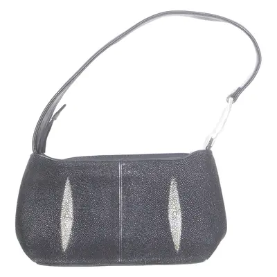 BEA WORLD Womens Shoulder Bag Black Leather
